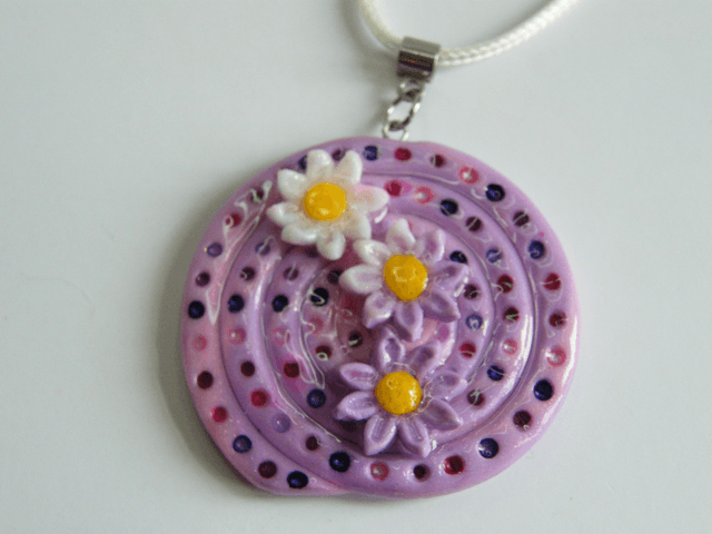 Escargot fleur Rose/Violet