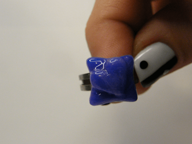 Carré Coeur Violet