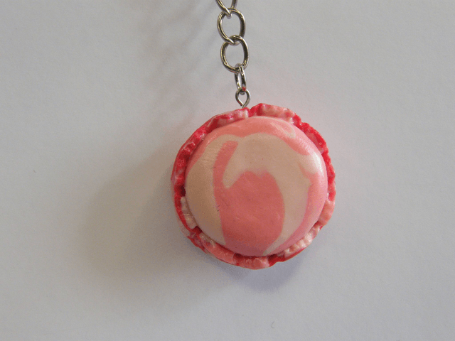 Macaron Rose/Rose Clair marbré
