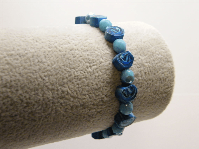 Perles Hexagonales Bleu