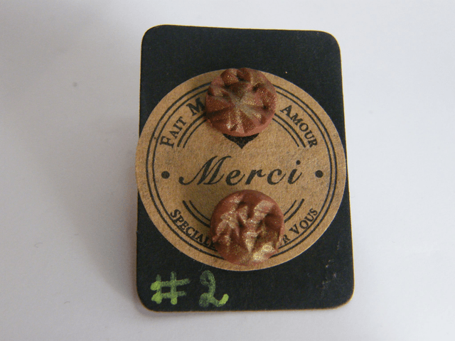 Ronds Marron/Doré Texturé