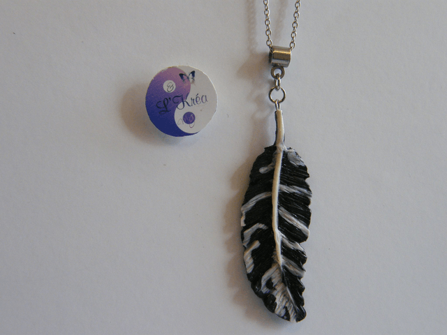 Plume Noir/Blanc
