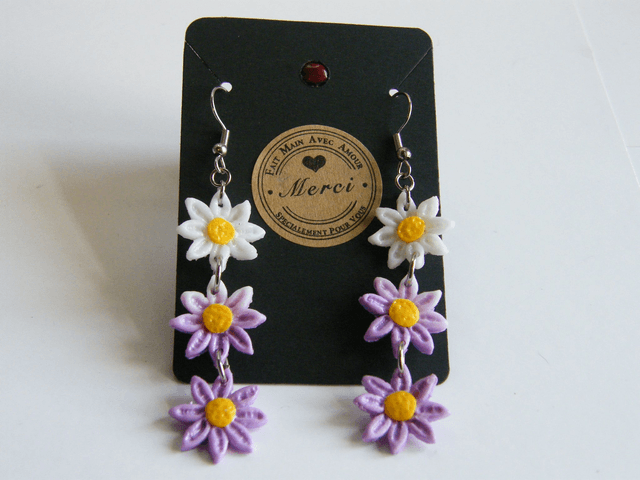 Pâquerettes Mauve dégradé blanc