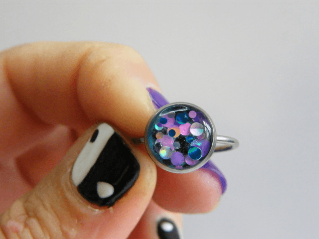 Paillettes rondes Bleu/Rose/Violet/Noir