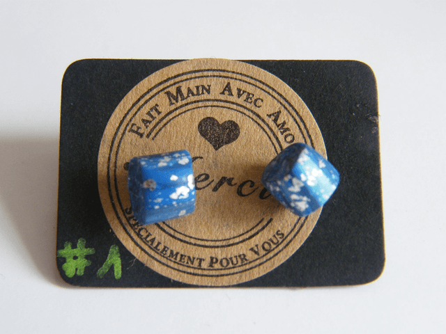 Perles Bleu et Rose/Violet