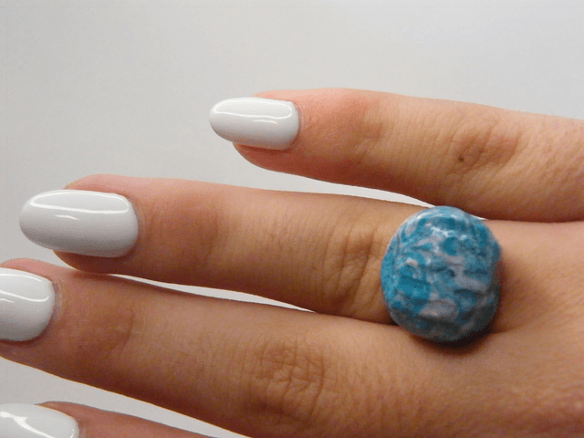Boule de glace Bleu/Blanc