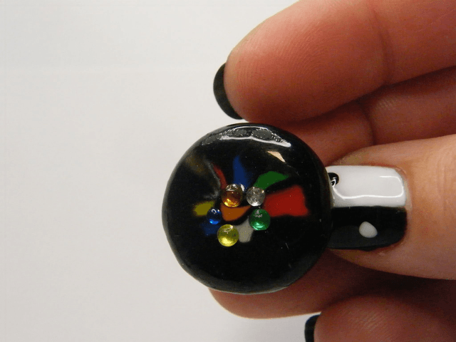 Rond Noir/Multicolore