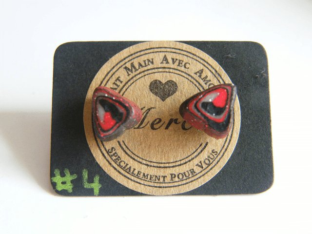 Perles Noir/Rouge/Gris