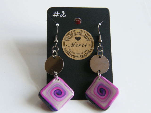 Collection Rose/Violet/Blanc nacré/Noir pailleté