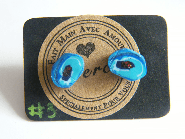 Perles Hexagonales Bleu