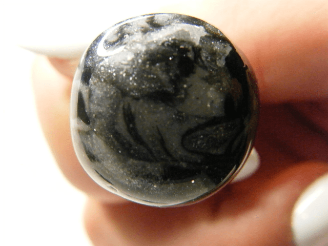 Boule Noir/Gris/Blanc nacré