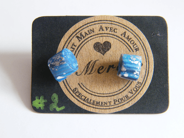 Perles Bleu et Rose/Violet