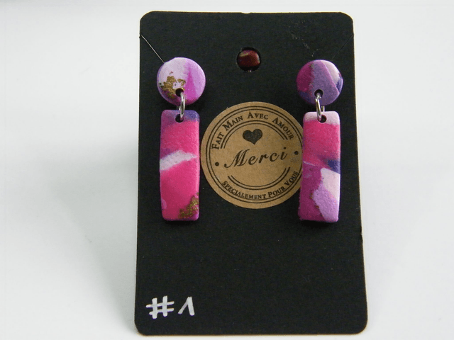 Rond/Rectangle Rose/Violet