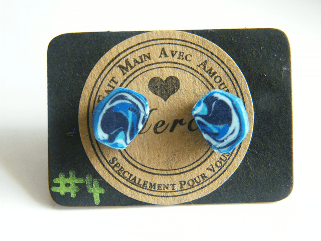 Perles Hexagonales Bleu