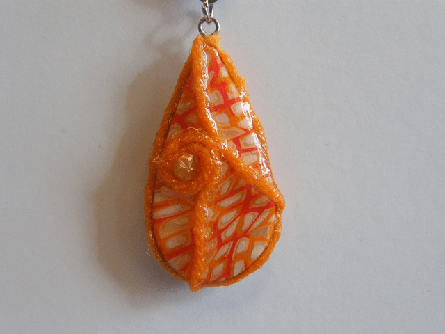 Goute d'eau Orange/Rouge/Blanc