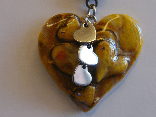 Coeur Jaune/Marron