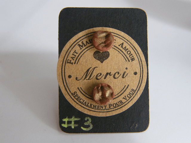 Ronds Marron/Doré Texturé