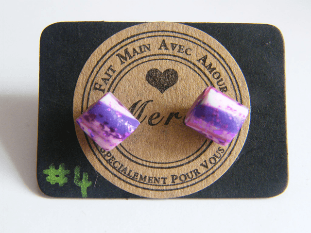 Perles Bleu et Rose/Violet