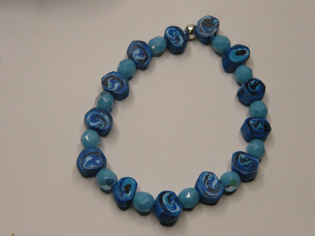 Perles Hexagonales Bleu
