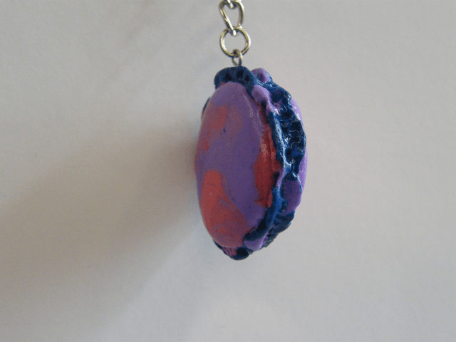Macaron Violet/Rose marbré