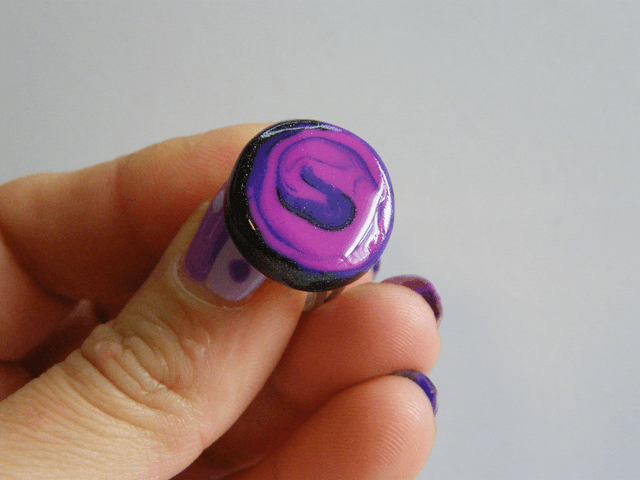 Rond tourbillon Rose/Violet/Noir