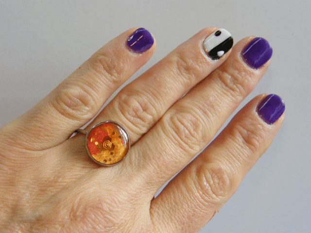Hexagone Rouge/Orange/Jaune