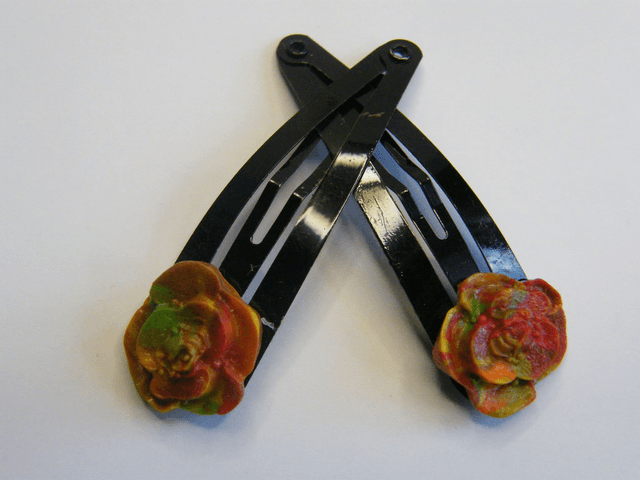 Fleurs Marron/Rouge/Vert