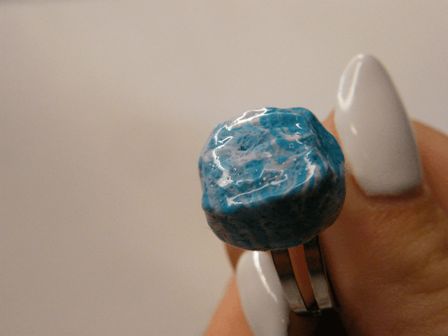 Boule de glace Bleu/Blanc