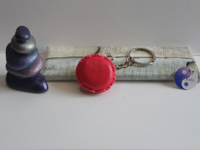 Macaron Rose foncé