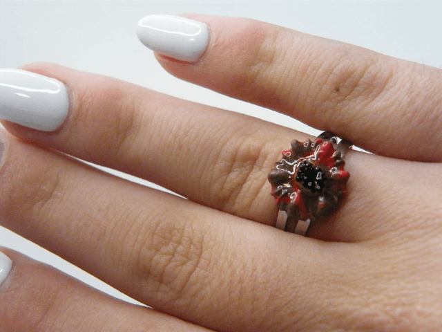 Fleur Rouge/Marron