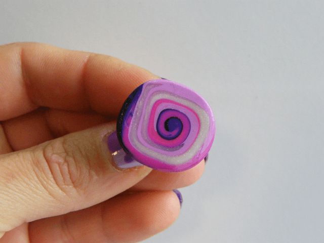 Ovale Tourbillon Rose/Violet/Blanc nacré