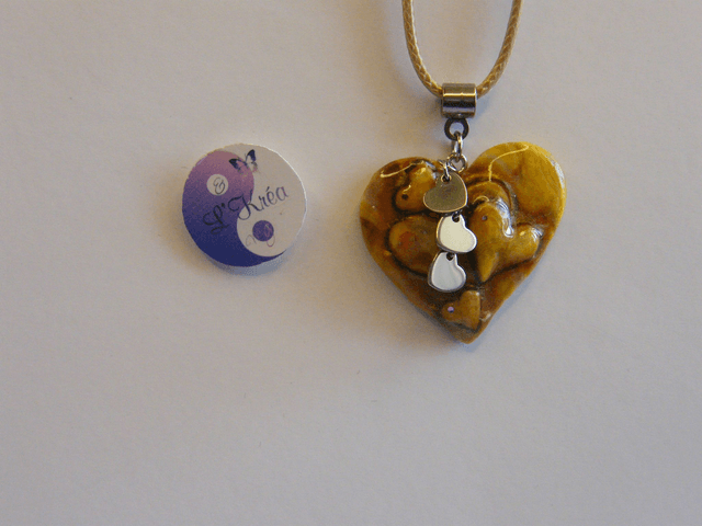Coeur Jaune/Marron