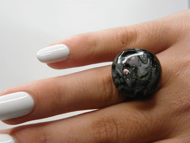 Boule Noir/Gris/Blanc nacré