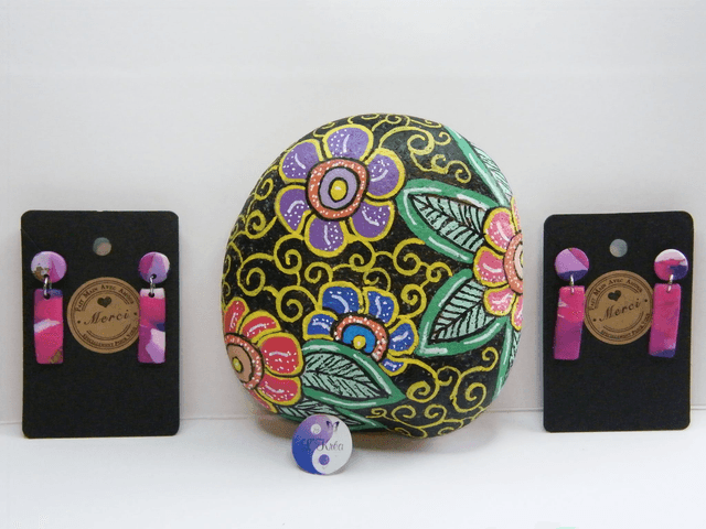 Rond/Rectangle Rose/Violet
