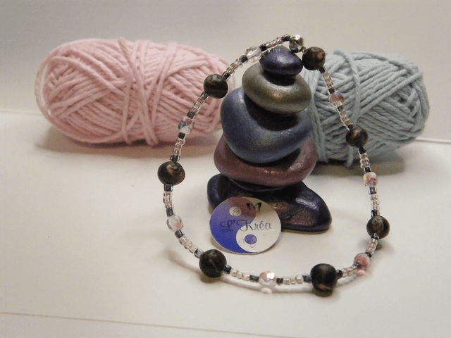 Perles Gris/Rose