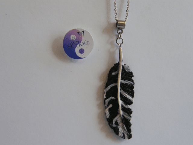 Plume Noir/Blanc