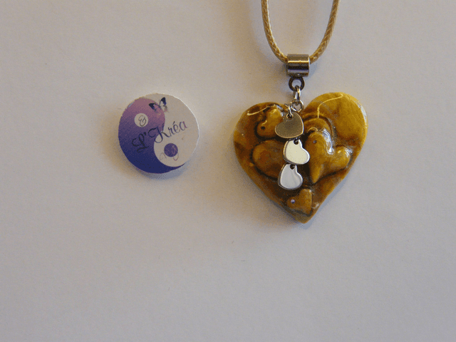 Coeur Jaune/Marron